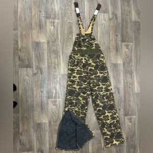 Carhartt duck camo hunting bibs
34x34